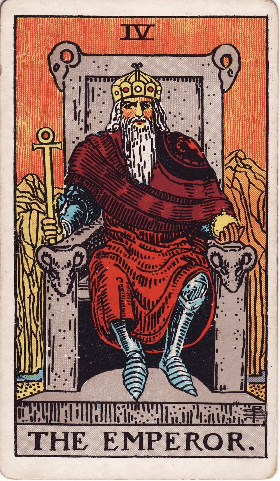 Ilustração da carta O Imperador