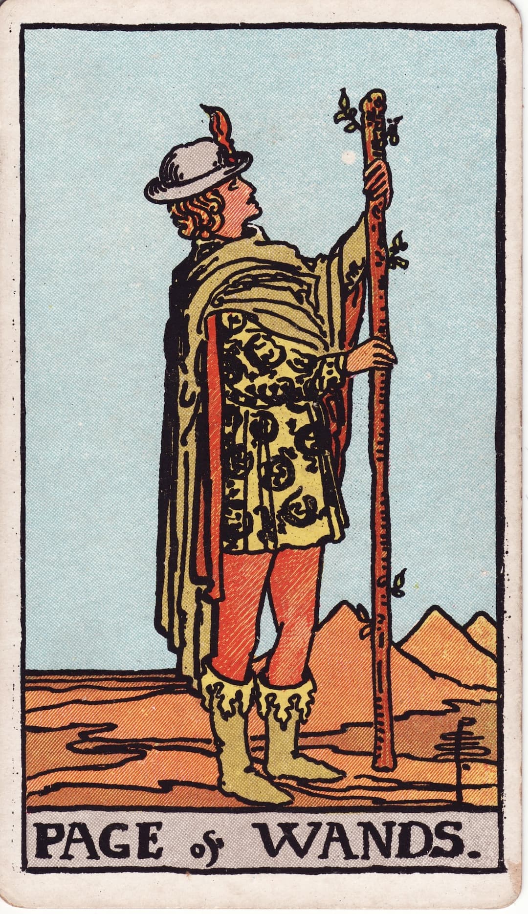 Ilustração da carta Pagem de Paus
