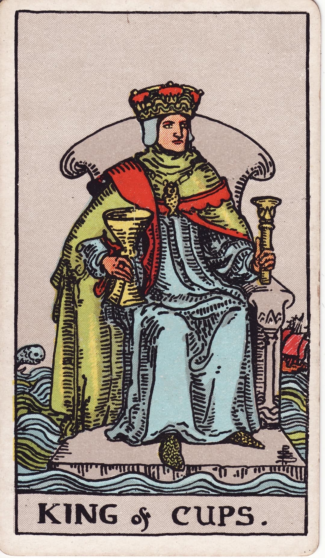 Ilustração da carta Rei de Copas